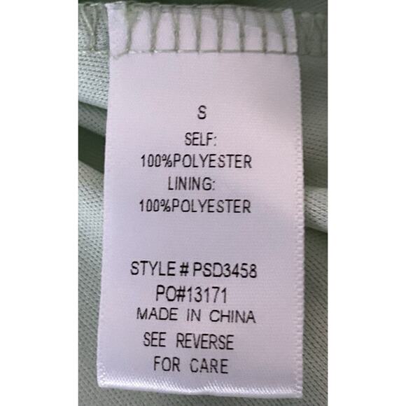 Baltic Born Sz S Mint Green Puffed Slv Btn Front Elastic Waist Mila Swiss Dot - Picture 10 of 12